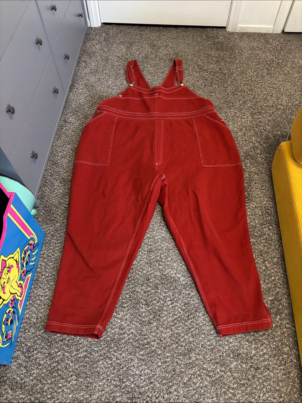 Big Bud Press artist togs overalls suspenders 3X burnt orange boho Y2K casual